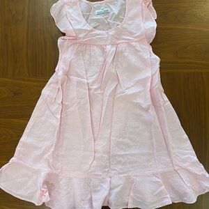 The Sleep Shirt Size Medium Linen Nightgown In Light Pink